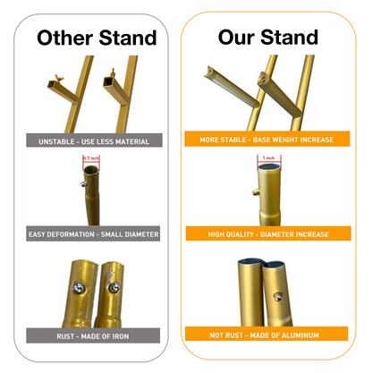 6.7Ft 7.2Ft Round Aluminum Wedding Birthday Arch Photo Booth Backdrop Stand