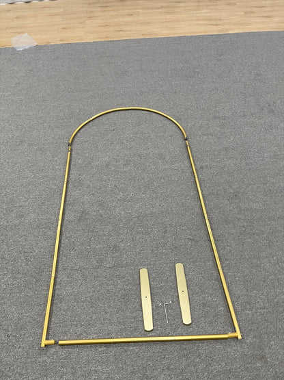 Gold Aluminum Alloy Tube Arch Backdrop Stand For Birthday Baby Shower Wedding Party Decoration