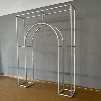 Aluminum Alloy Tube 3D Open Door Welcome Arch Backdrop Wall Stand For Birthday Wedding Party Decoration