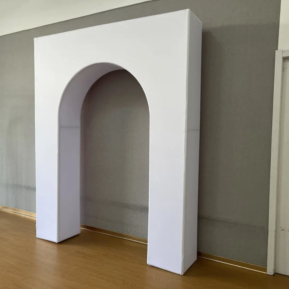 Aluminum Alloy Tube 3D Open Door Welcome Arch Backdrop Wall Stand For Birthday Wedding Party Decoration