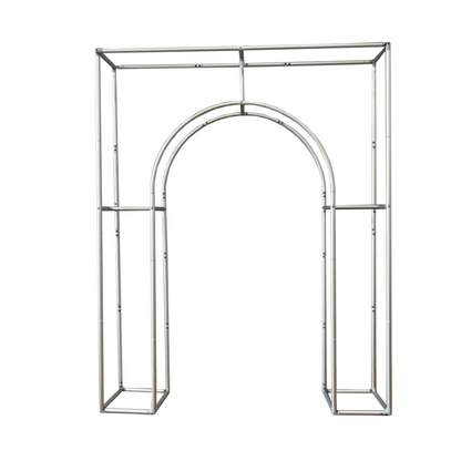 Aluminum Alloy Tube 3D Open Door Welcome Arch Backdrop Wall Stand For Birthday Wedding Party Decoration