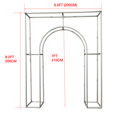 Aluminum Alloy Tube 3D Open Door Welcome Arch Backdrop Wall Stand For Birthday Wedding Party Decoration
