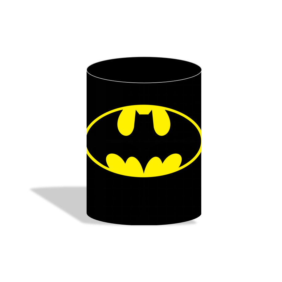 Batman birthday party decoration round circle backdrop cover plinth cylinder pedestal cloth cover