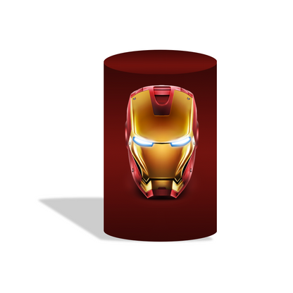 Avenger birthday party decoration round circle backdrop cover plinth cylinder pedestal cloth cover