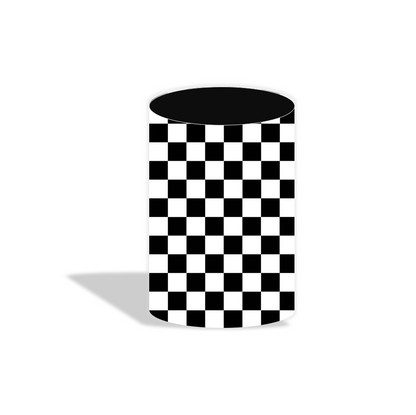 Cars Mcqueen birthday party decoration round circle backdrop cover plinth cylinder pedestal cloth cover