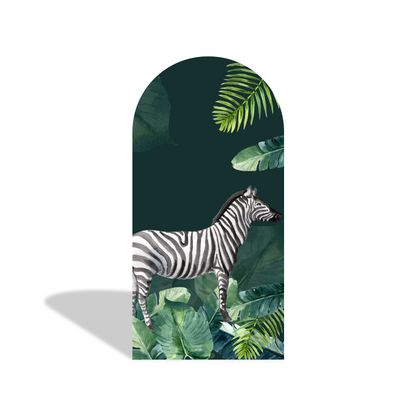 Safari Jungle Wild Happy Birthday Party Arch Backdrop Wall Cloth Cover