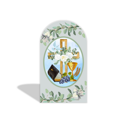 Baptism  arch  Birthday Party Arch Backdrop Wall Cloth Cover