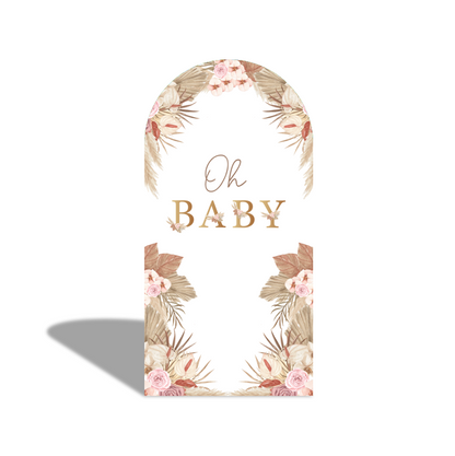 Boho Teddy Bear Pregnancy Mather Baby Shower Party Arch Backdrop Wall Cloth  Cover