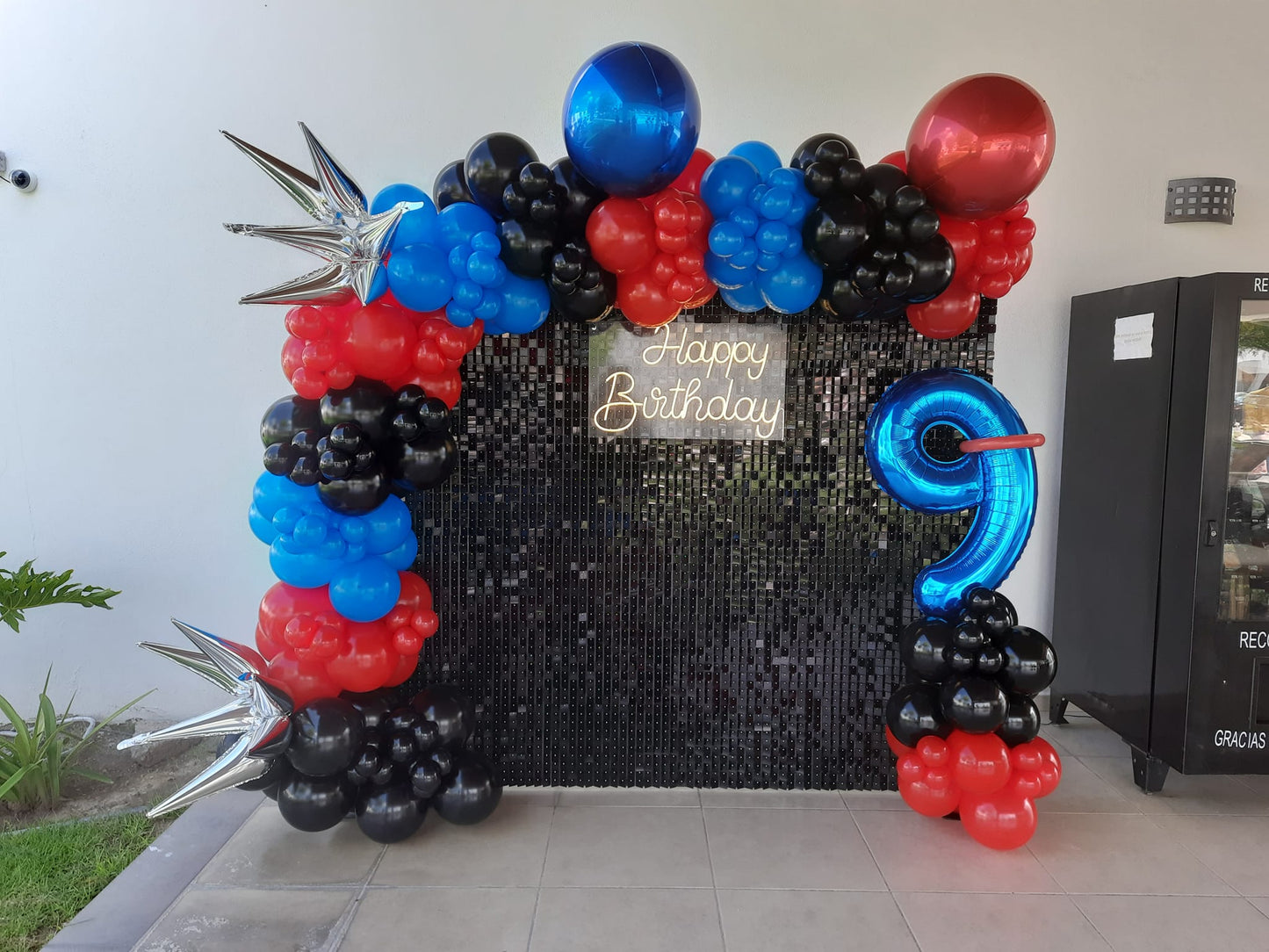 Black Sequin Shimmer Backdrop Wall Panels For Birthday Wedding Baby Shower Bridal