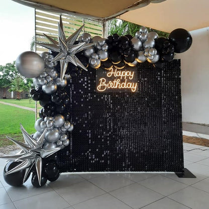 Shimmer Sequin Wall Birthday Party Photo Booth Backdrop- Various colors available Pink Gold Green Sliver White