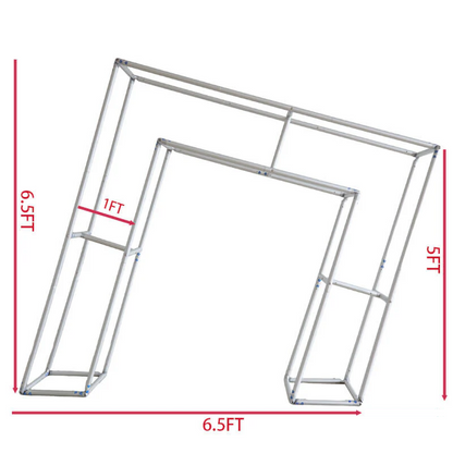 Aluminum Alloy Tube 3D Arch Backdrop Stand For Birthday Wedding Party Decoration
