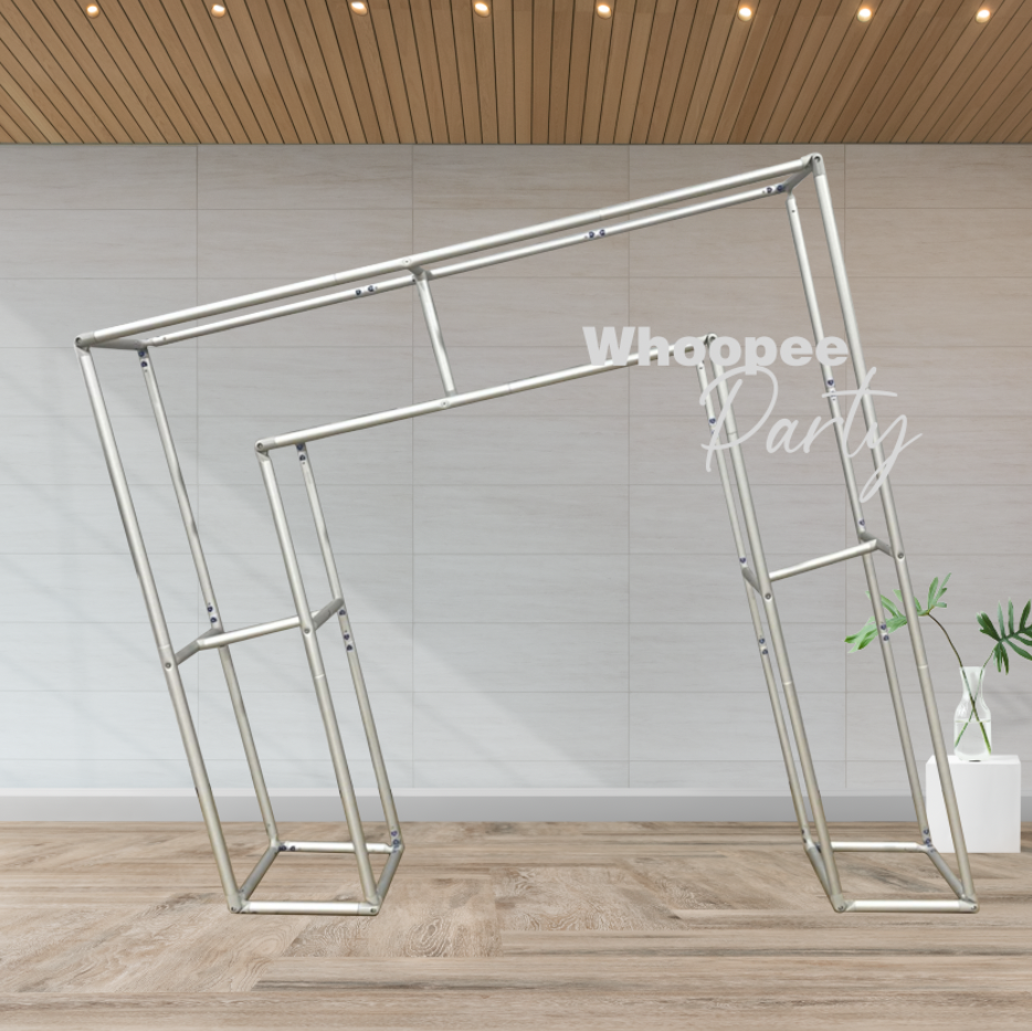 Aluminum Alloy Tube 3D Arch Backdrop Stand For Birthday Wedding Party Decoration