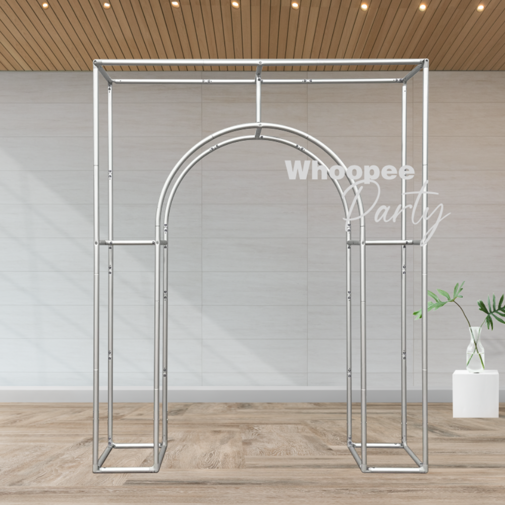 Aluminum Alloy Tube 3D Open Door Welcome Arch Backdrop Wall Stand For Birthday Wedding Party Decoration