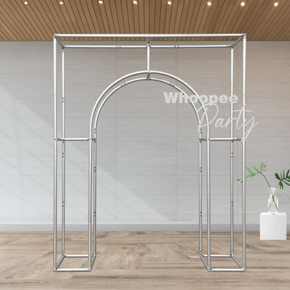 Aluminum Alloy Tube 3D Open Door Welcome Arch Backdrop Wall Stand For Birthday Wedding Party Decoration