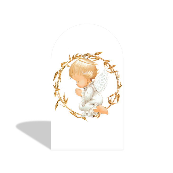 Baptism God Bless Christening Baby Shower Baptism Party Arch Backdrop Wall Cloth Cove
