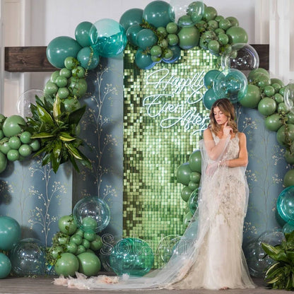 Shimmer Sequin Wall Birthday Party Photo Booth Backdrop- Various colors available Pink Gold Green Sliver White