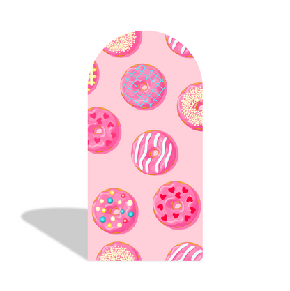 Sweet Donut Birthday Baby Shower Party Arch Backdrop Wall Cloth Cover