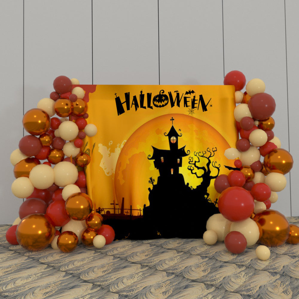 Halloween Decoration Fabric Backdrop