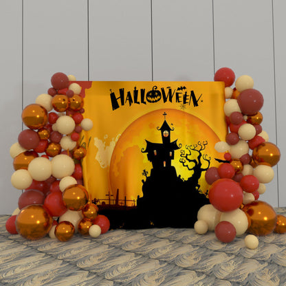 Halloween Decoration Fabric Backdrop
