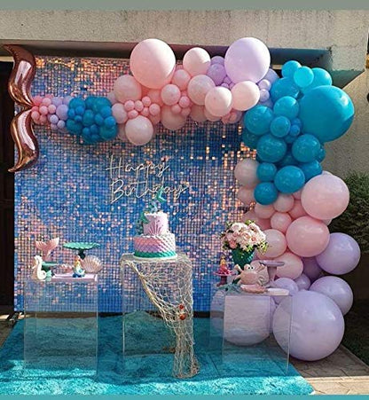 Shimmer Sequin Wall Birthday Party Photo Booth Backdrop- Various colors available Pink Gold Green Sliver White