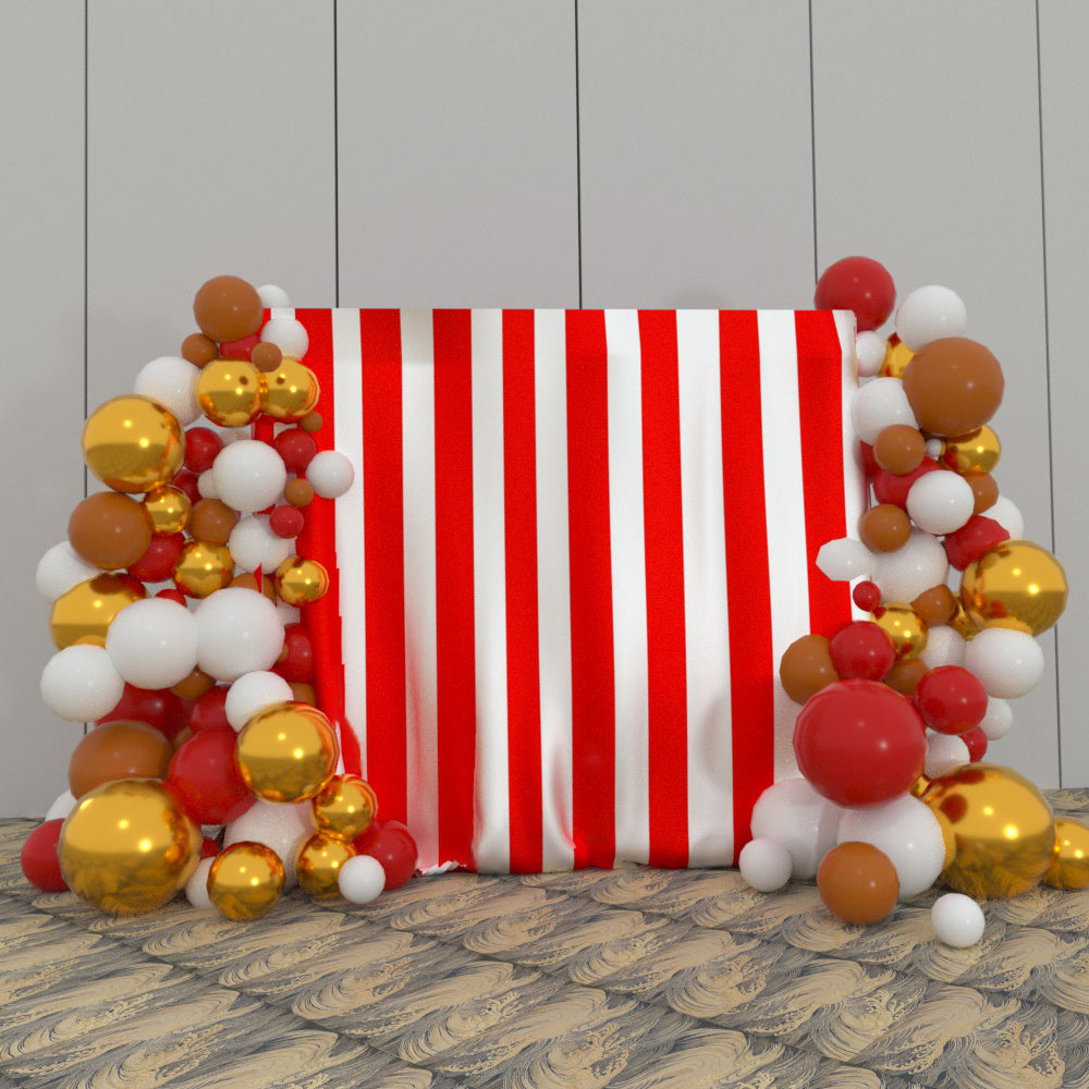 Circus Theme Happy Birthday Party Decoration Fabric Backdrop