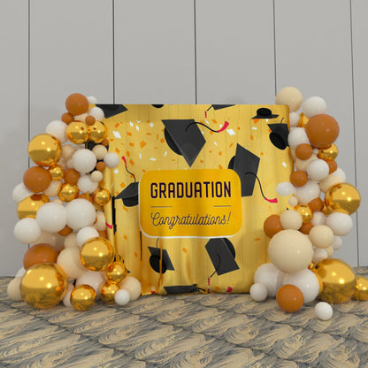 Graduate Graduation Party Decoration Fabric Backdrop