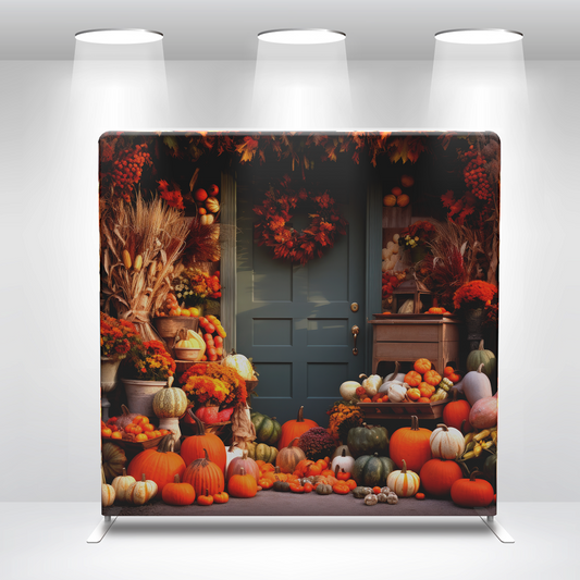 Thanks Giving Day Decoration Pillow Case Photo Booth Backdrop Wall Cover With Stand