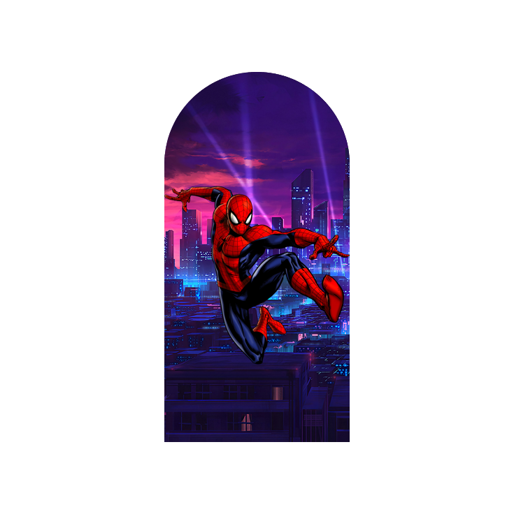 Avenger Super Hero Happy Birthday Party Arch Backdrop Wall Cloth Cover