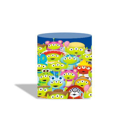 Toy Story birthday party decoration round circle backdrop cover plinth cylinder pedestal cover