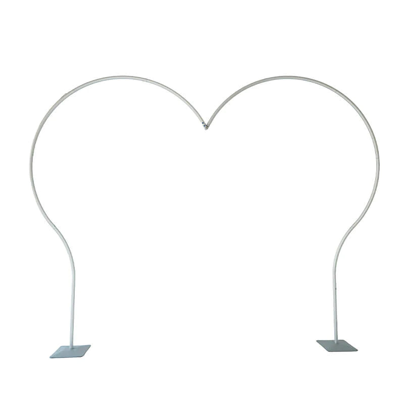 8.5x8.2ft Birthday Wedding Aluminum Heart Shape Balloon Arch Stand