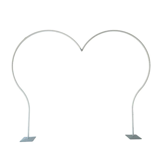 8.5x8.2ft Birthday Wedding Aluminum Heart Shape Balloon Arch Stand