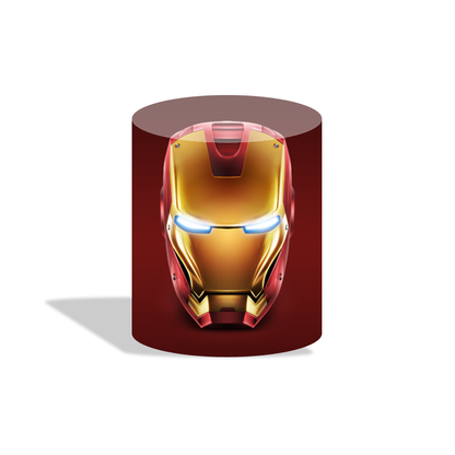 Avenger super hero theme  birthday party decoration round circle backdrop cover plinth cylinder pedestal cloth cover