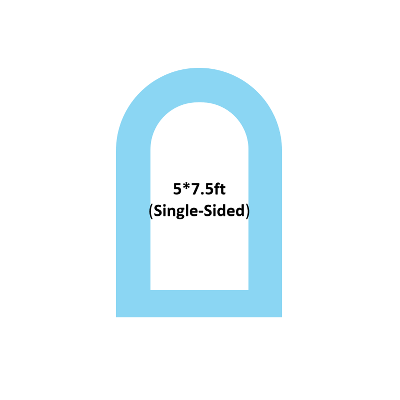 5*7.5ft Aluminum Alloy Material Open Door Arch Backdrop Stand With Cover