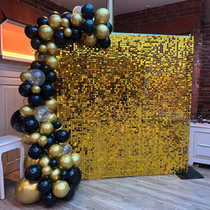 Light Gold Shimmer Sequin Backdrop Wall Panels For Birthday Wedding Baby Shower Bridal