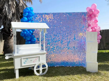 Shimmer Sequin Wall Birthday Party Photo Booth Backdrop- Various colors available Pink Gold Green Sliver White