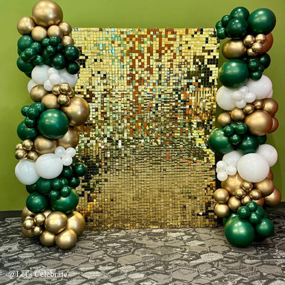 Light Gold Shimmer Sequin Backdrop Wall Panels For Birthday Wedding Baby Shower Bridal