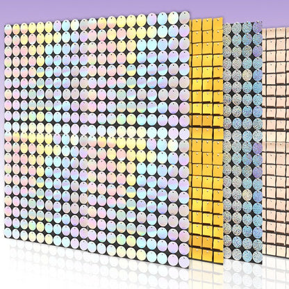 Shimmer Sequin Wall Birthday Party Photo Booth Backdrop- Various colors available Pink Gold Green Sliver White