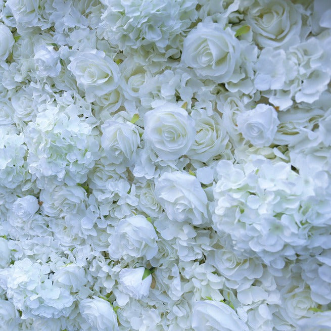 Rolling Up Curtain White Rose Flower Wall Wedding Backdrop Decoration Outdoor Event Party Decor Props