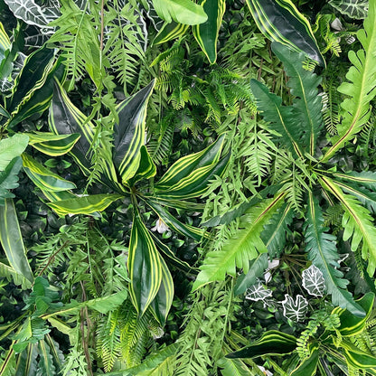Handmade Artificial Cloth Curtain Tropical Green Palm Plant Wall For Birthday Baby Shower Wedding Backdrop Decoration Outdoor Event Party Decor Props