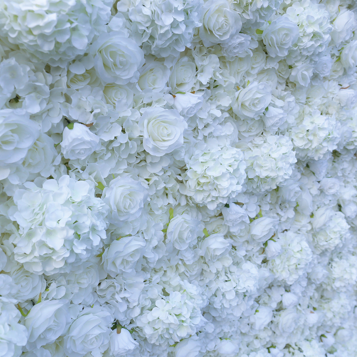 Rolling Up Curtain White Rose Flower Wall Wedding Backdrop Decoration Outdoor Event Party Decor Props