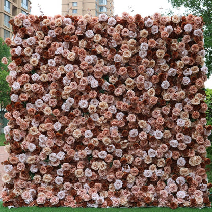 Cloth Curtain Rolling Up Flower Wall Backdrop For Birthday Baby Shower Wedding Backdrop Decoration Outdoor Event Party Decor Props