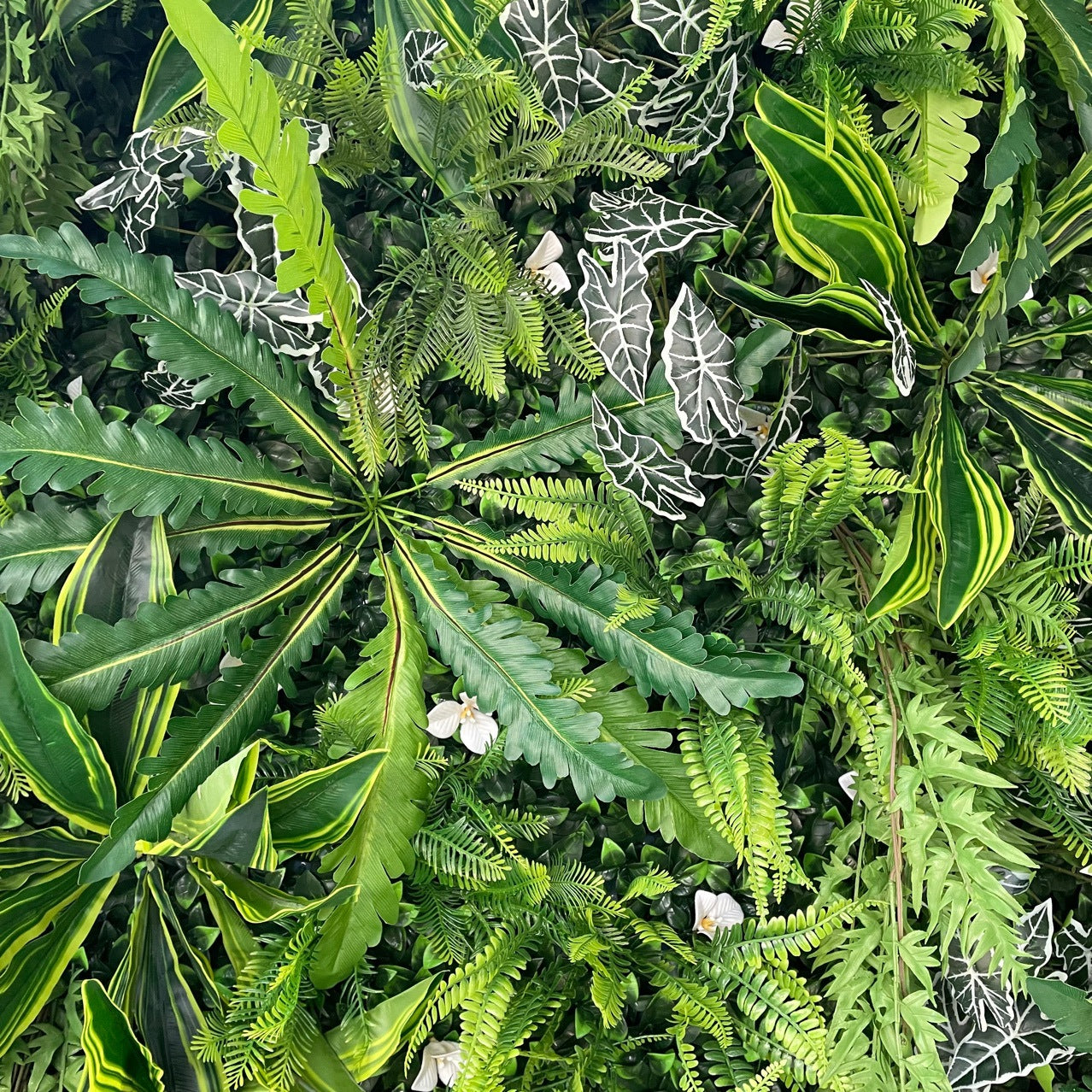 Handmade Artificial Cloth Curtain Tropical Green Palm Plant Wall For Birthday Baby Shower Wedding Backdrop Decoration Outdoor Event Party Decor Props
