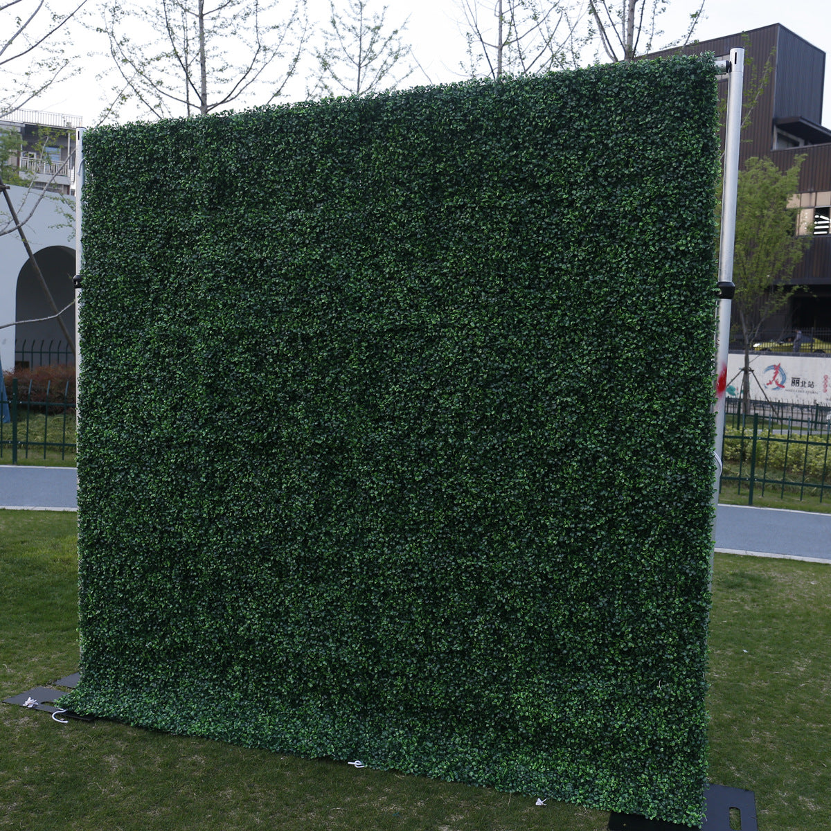 Handmade Artificial Cloth Curtain Fence Hedge Plant Wall For Birthday Wedding Backdrop Decoration Outdoor Event Party Decor Props