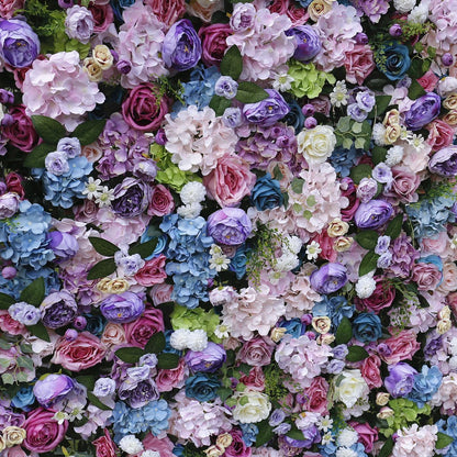 Handmade Artificial Fabric Rolling Up Curtain Flower Wall For Birthday Wedding Backdrop Decor