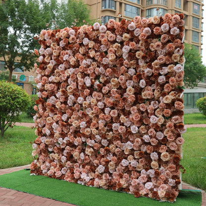 Cloth Curtain Rolling Up Flower Wall Backdrop For Birthday Baby Shower Wedding Backdrop Decoration Outdoor Event Party Decor Props
