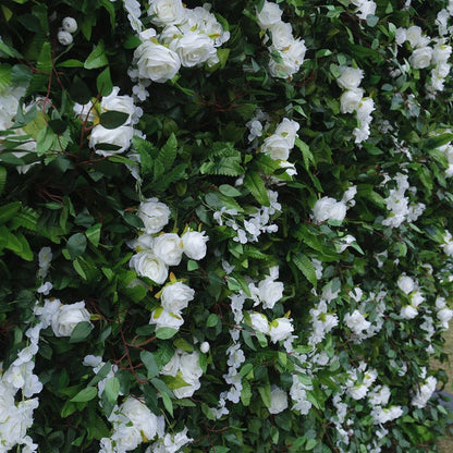 Handmade Artificial Fabric Rolling Up Curtain Flower Plant Backdrop Wall For Birthday Wedding Decor