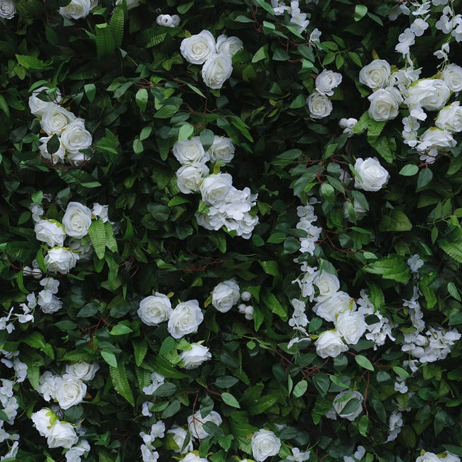 Handmade Artificial Fabric Rolling Up Curtain Flower Plant Backdrop Wall For Birthday Wedding Decor
