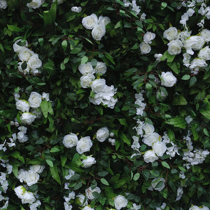 Handmade Artificial Fabric Rolling Up Curtain Flower Plant Backdrop Wall For Birthday Wedding Decor