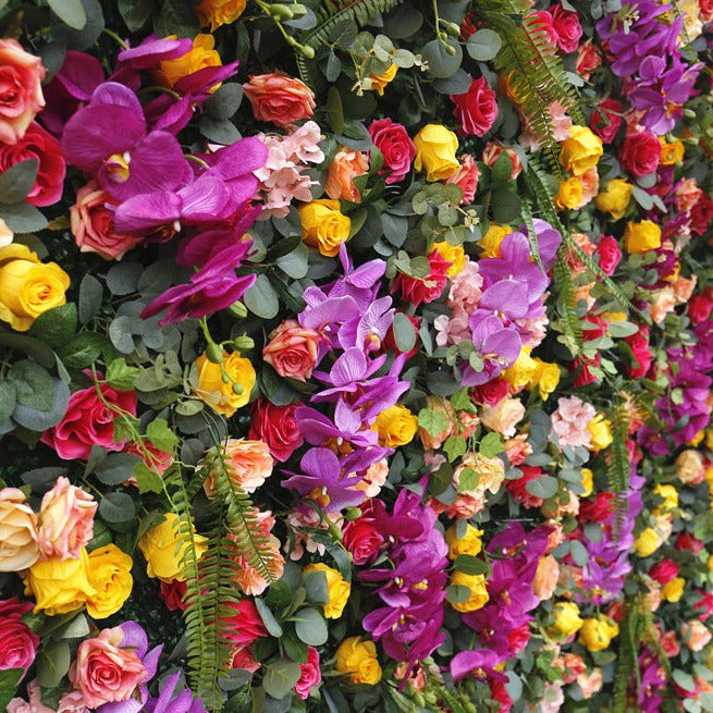 Cloth Curtain Silk Flower Wall For Birthday Wedding Backdrop Decoration Outdoor Event Party Decor Props