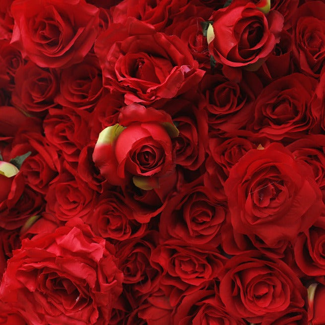 Cloth Curtain Silk Red Rose Flower Wall For Birthday Wedding Backdrop Decoration Outdoor Event Party Decor Props